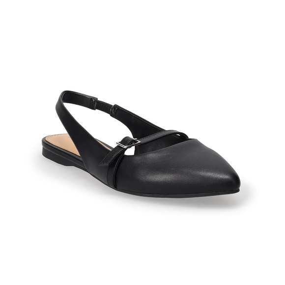 NEW LC Lauren Conrad Danyelle Women's Ballet Flats 11 BLACK - Picture 1 of 6